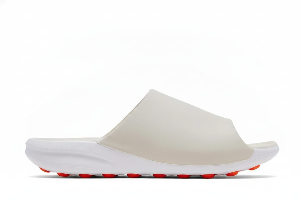 Comfort Foam Slides - Light Bone