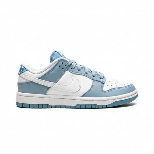 Two-Tone Low-Top Casual Sneaker with Patterned Accents