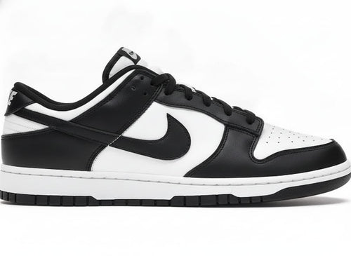 Two-Tone Low-Top Lifestyle Sneakers - Black and White