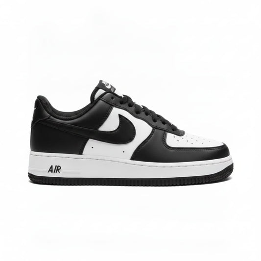 Premium Leather Lifestyle Sneakers - Black & White