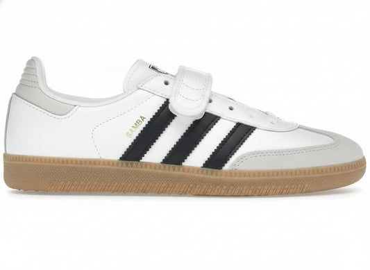 Low-Top Casual Sneakers - White, Black & Gum