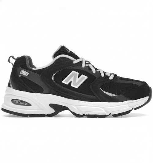 Black Retro-Inspired Lifestyle Sneakers