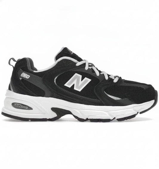 Black Retro-Inspired Lifestyle Sneakers