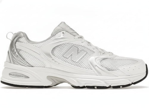 White Retro Lifestyle Sneakers