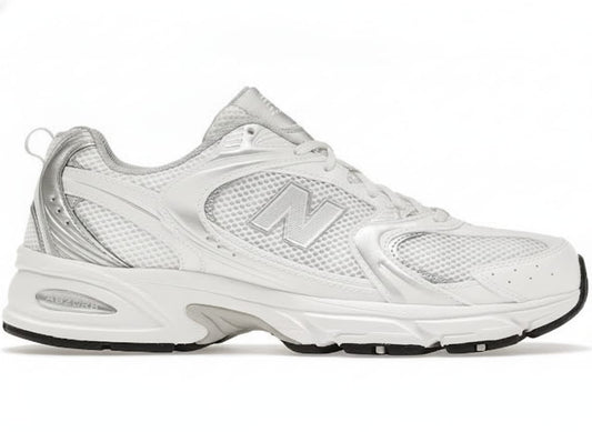 White Retro Lifestyle Sneakers