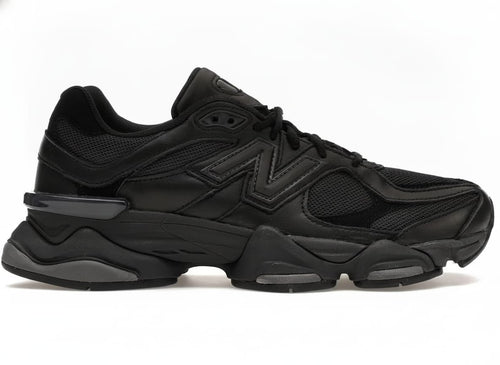 Triple Black Leather Lifestyle Sneakers