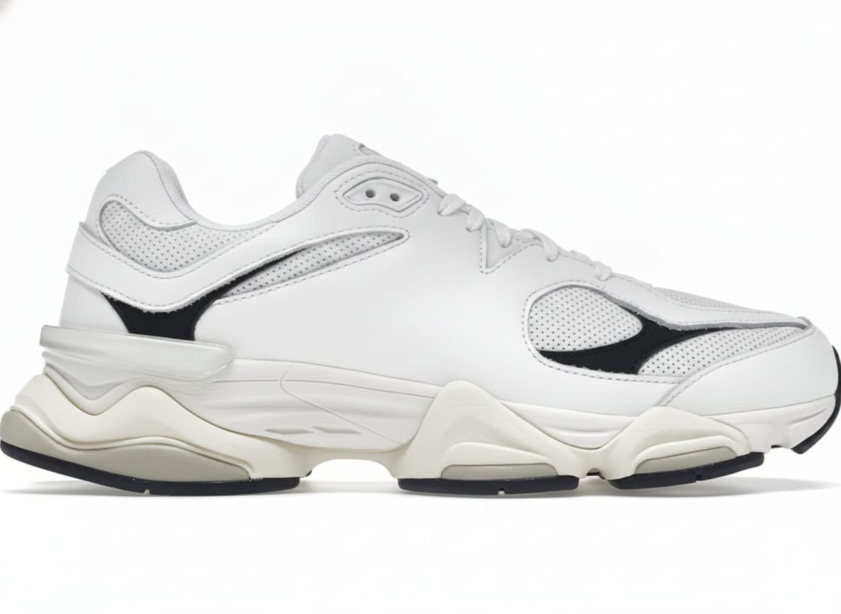 White & Black Lifestyle Sneakers
