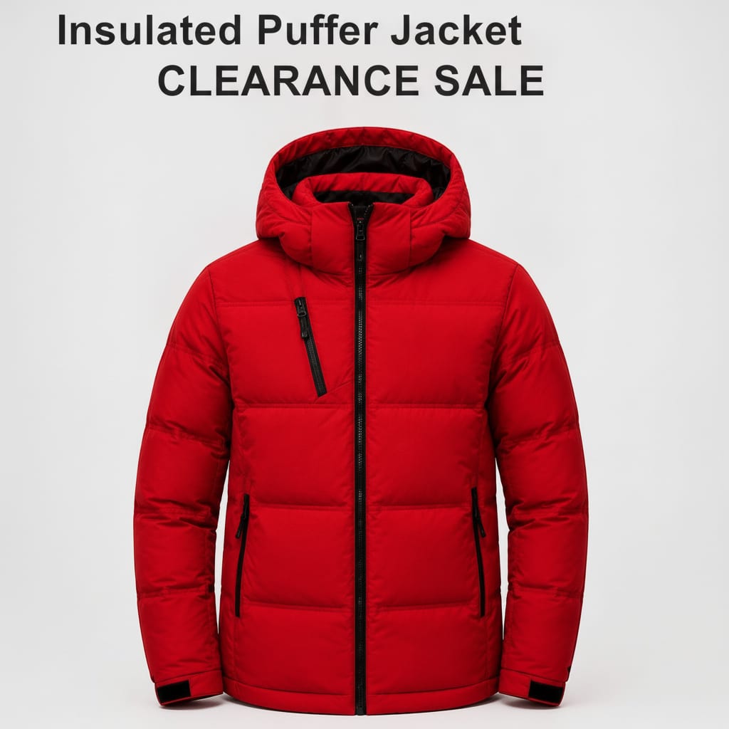 Insulated Puffer Jacket CLEARANCE SALE