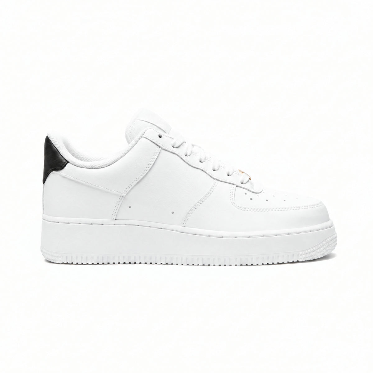White Black Gold Casual Lifestyle Sneakers